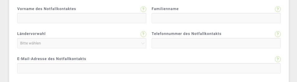 Notfallkontaktdaten