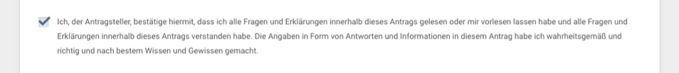 Schritt: Eingaben überprüfen und bestätigen