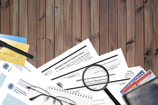 Beantragung des Employment Authorization Document (EAD) mit Formular I-765