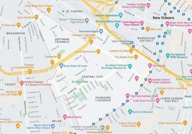 Central City in New Orleans