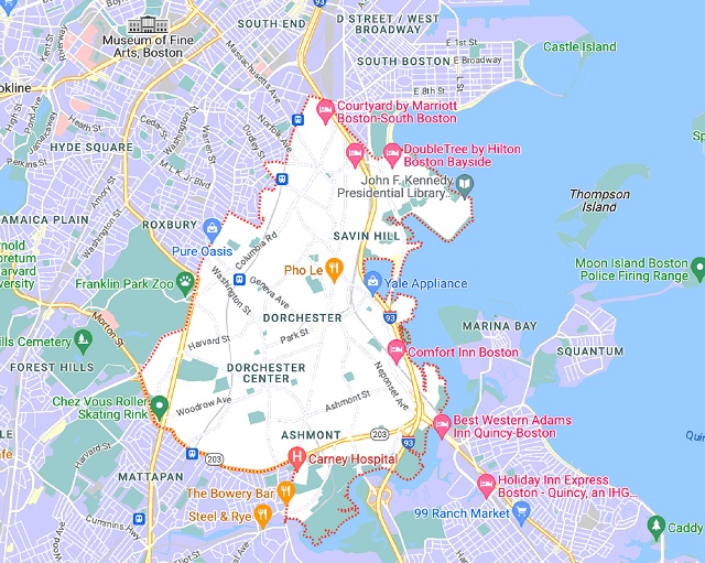 Der Nordosten von Dorchester