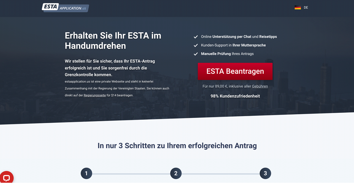 ESTA Online Beantragen