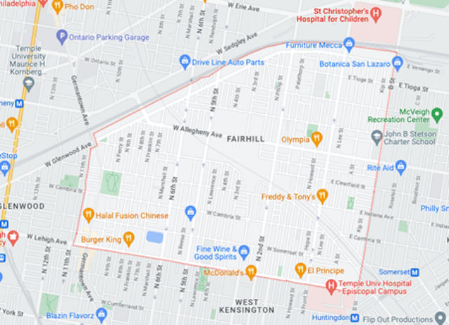 Fairhill in Philadelphia