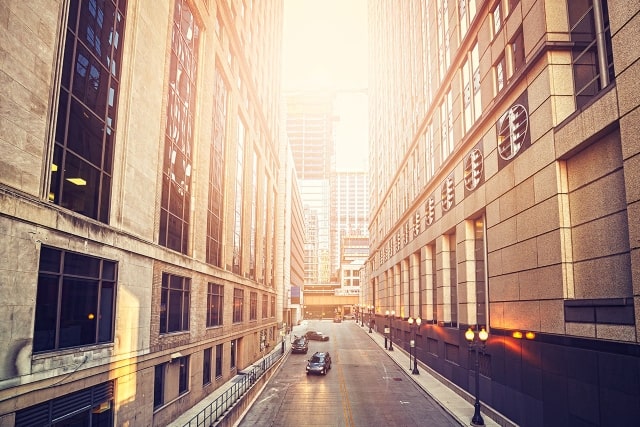 Historisches Chicago und Kriminalitätsrate