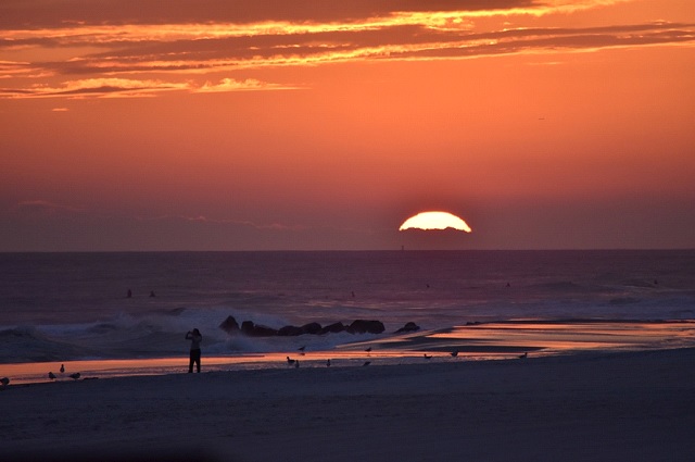 Sonnenuntergang auf Long Island, New York