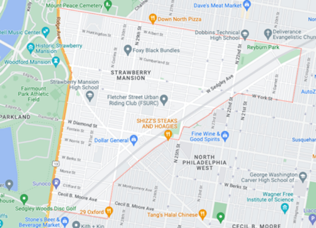 Strawberry Mansion-ein Stadtteil im Norden von Philadelphia